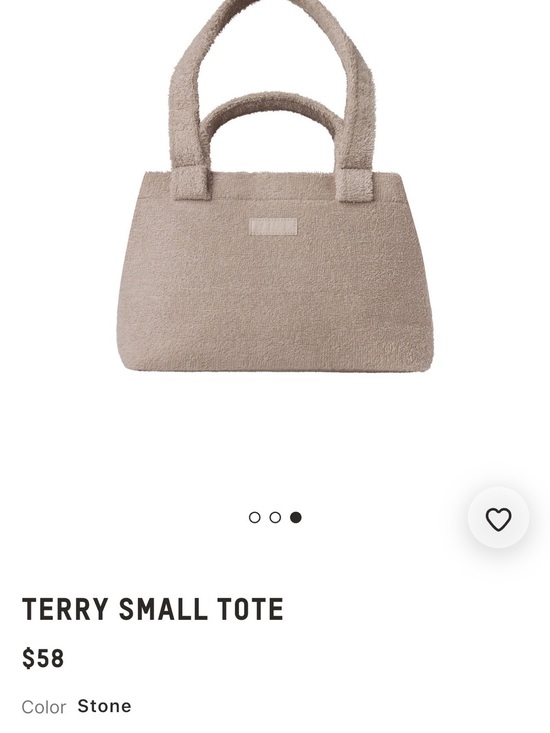 SKIMS Handbags - SKIMS Stone Terry Small Tote - Plush Top-Handle Bag